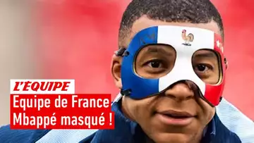 Équipe de France - Les premières images de Mbappé avec son masque bleu-blanc-rouge !