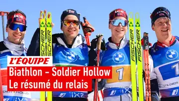 Le résumé du relais hommes de Soldier Hollow - Biathlon - CM (H)