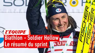 Justine Braisaz-Bouchet remporte le sprint à Soldier Hollow, Lou Jeanmonnot 3e - Biathlon - CM (F)