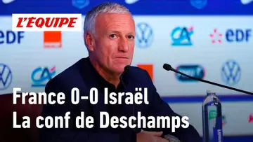 France 0-0 Israël - La conférence de presse de Deschamps : "Je ne vais pas me satisfaire de ça"