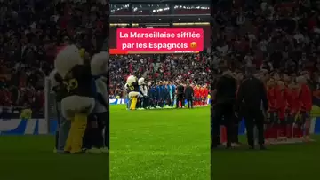 🇫🇷⚽😤 La Marseillaise sifflé par les espagnols #shorts #football #elevenallstars