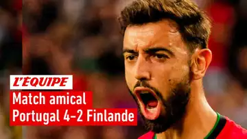 Euro 2024 - Un doublé de Bruno Fernandes et le Portugal bat la Finlande en amical