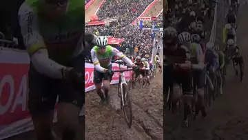 🚴🏼 Van der Poel n’arrête pas d’impressionner en cyclo-cross ! #cyclocross #coupedumonde