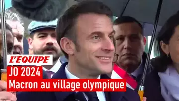 Mbappé, baignade dans la Seine : Les mots d'Emmanuel Macron à l'inauguration du village vlympique