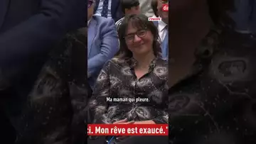 🥰 Les larmes de Fayza Lamari, la mère de Kylian Mbappé, après la présentation de son fils ! #mbappe