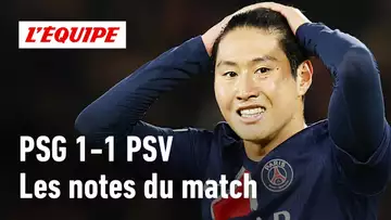 PSG 1-1 PSV Eindhoven : Les notes du match en Ligue des champions