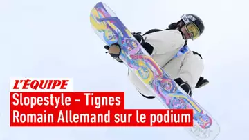 Snowboard - À 17 ans, Romain Allemand décroche son premier podium en Coupe du monde de slopestyle