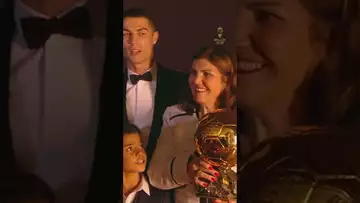 🌕Cristiano Ronaldo célèbre son Ballon d'Or #shorts #football #ballondor