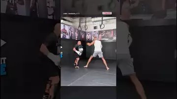 😅Quand Rudy Gobert devient le sparring partner de Ciryl Gane #shorts #ufc