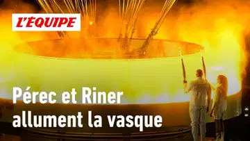 JO Paris 2024 - Riner et Pérec ont allumé la vasque : l'incroyable dernier relais de la flamme