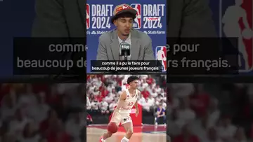 🗣️🏀 Les premiers mots de Zaccharie Risacher après avoir été choisi en 1er lors de la draft NBA #nba