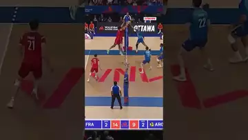 😤🔥La belle balle de match des Bleus #shorts #volleyball #france