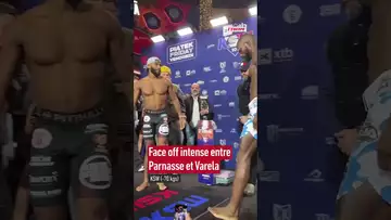 🥶👀🇫🇷 Le face à face très intense entre Salahdine Parnasse et Wilson Varela #shorts #mma #ksw