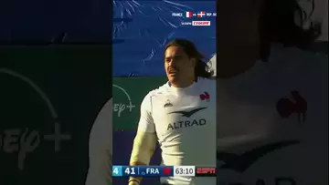 🇫🇷 Le magnifique essai de 50m du surpuissant Posolo Tuilagi face à l'Uruguay ! #rugby #shorts